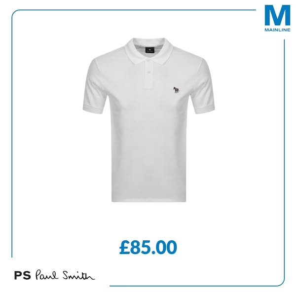 Paul Smith Regular Polo T Shirt White