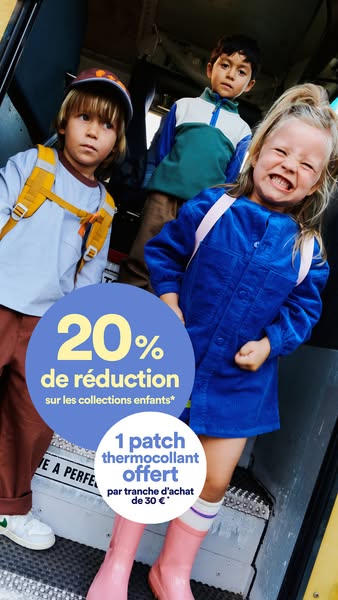 20 % de réduction pour la rentrée