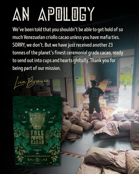 The planet's finest cacao. Above board.