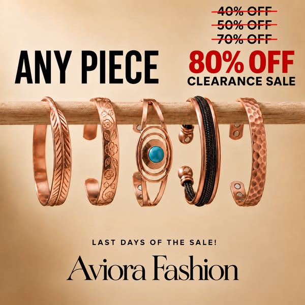 99.9% Pure Copper Jewelry
