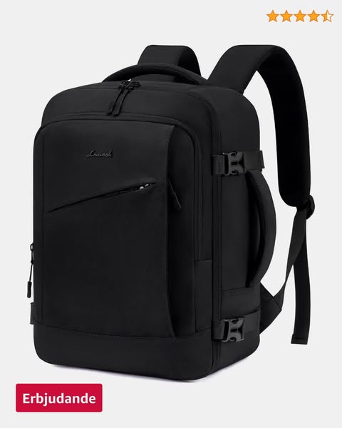 LOVEVOOK Ryanair Kabinväska 40x30x20 Handbagage Reseryggsäck för under Sätet Ryggsäck för Wizzair, Easyjet, Kabinstorlek Handbagage Väska, m