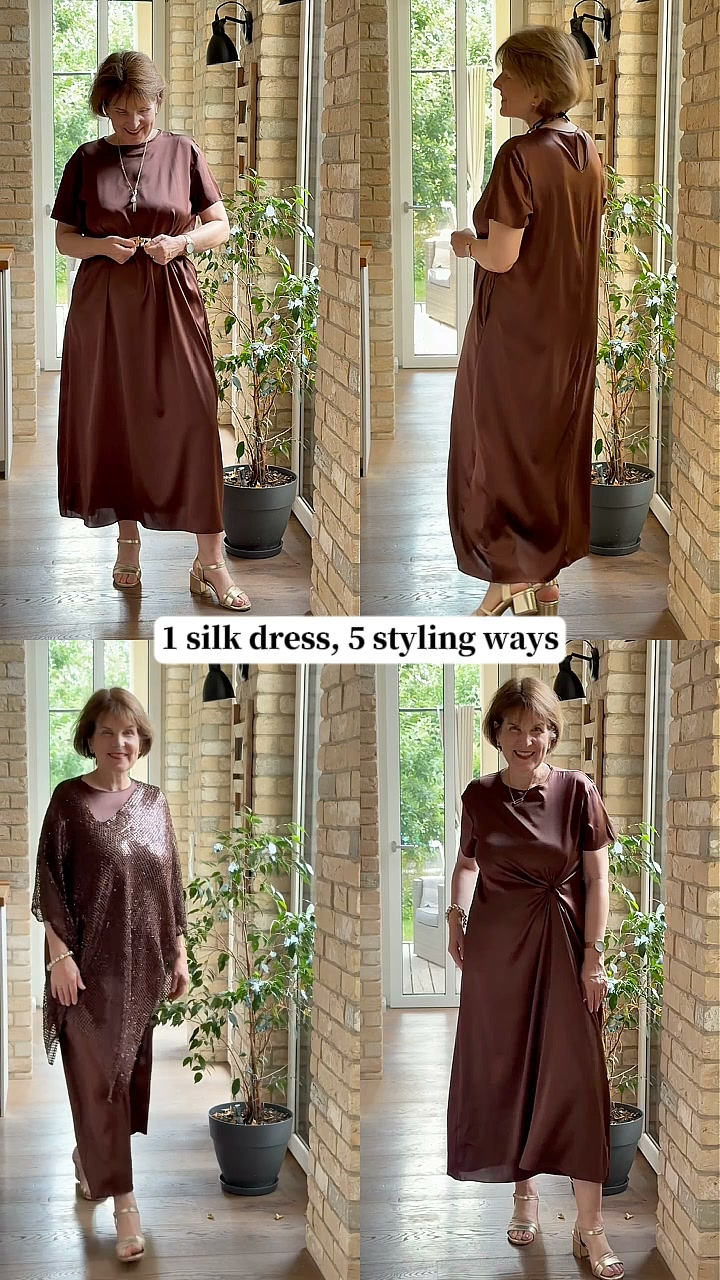 Lustrous Stretch Mulberry Silk Dress