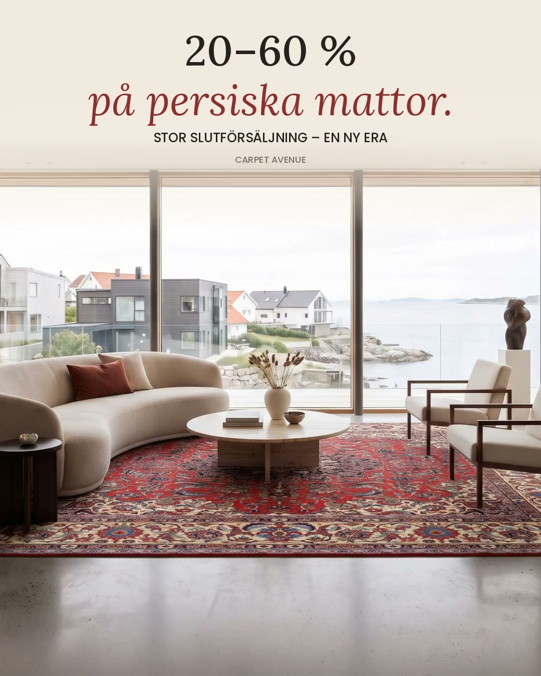 20–60 % på persiska mattor