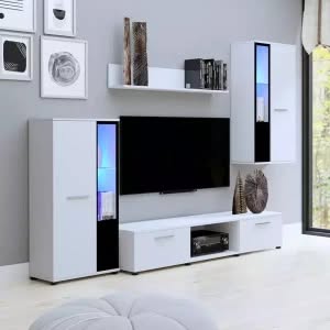 Tanie białe meble do salonu CUBE PLN799