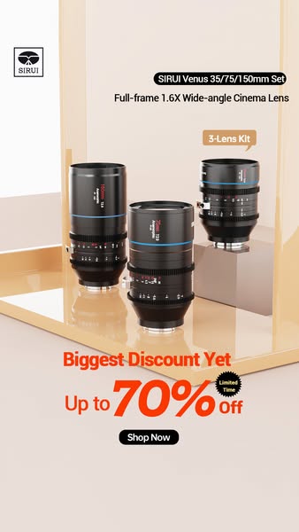 SIRUI Venus 3-Lens Set – Historic Low Price