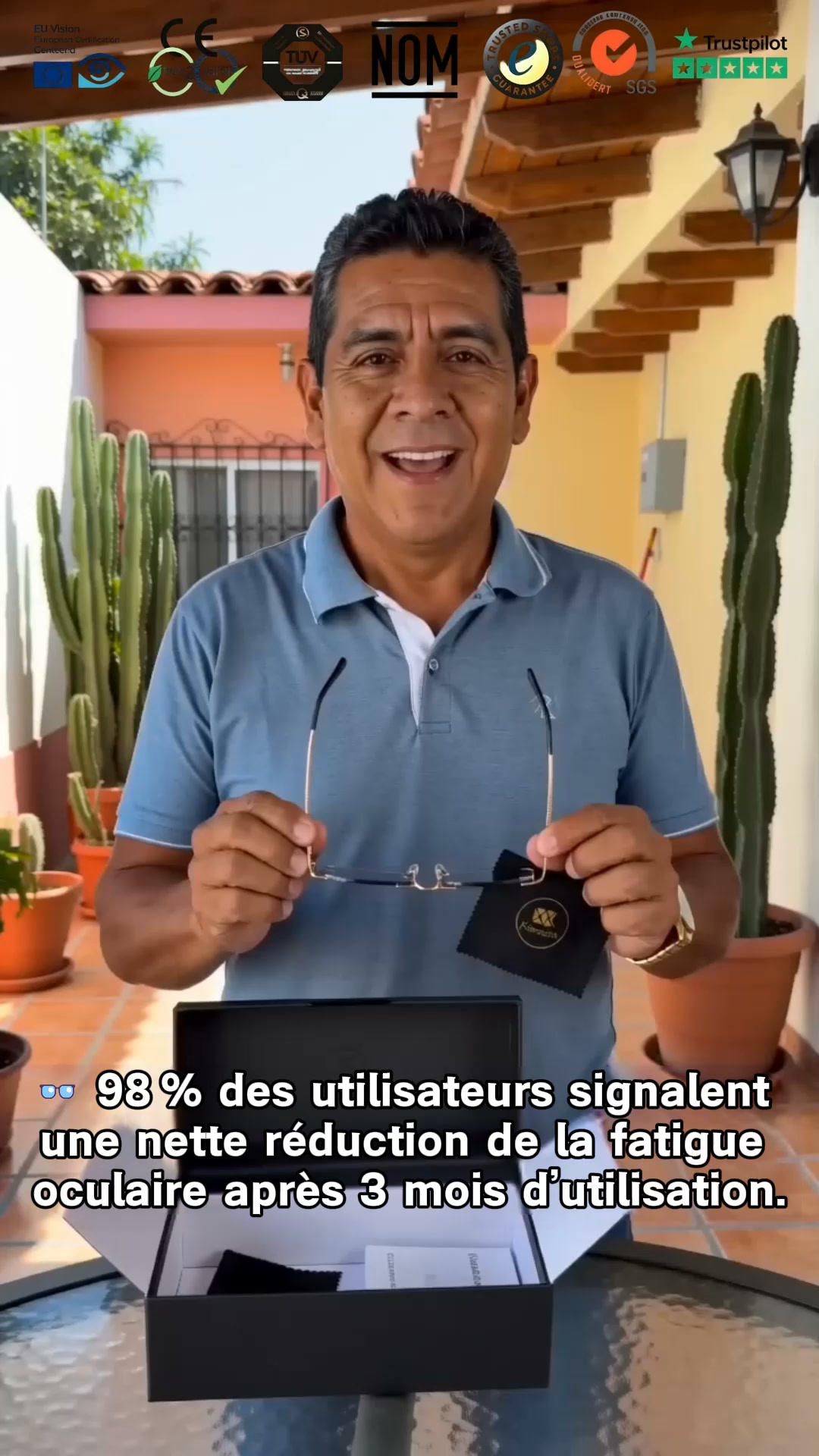 Jusqu'à 70% OFF! Lunettes Intelligentes Titane 0-1000° (Pack de 2 pour seulement 45 €)
