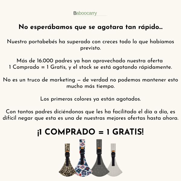 1 Comprado = 1 Gratis