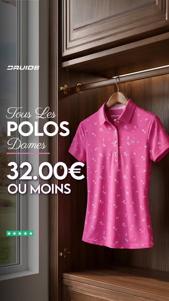 TOUS LES POLOS DE GOLF POUR FEMMES À 32.00€ OU MOINS