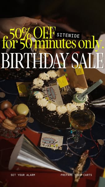 50% OFF. 50 MINUTES. That’s it.