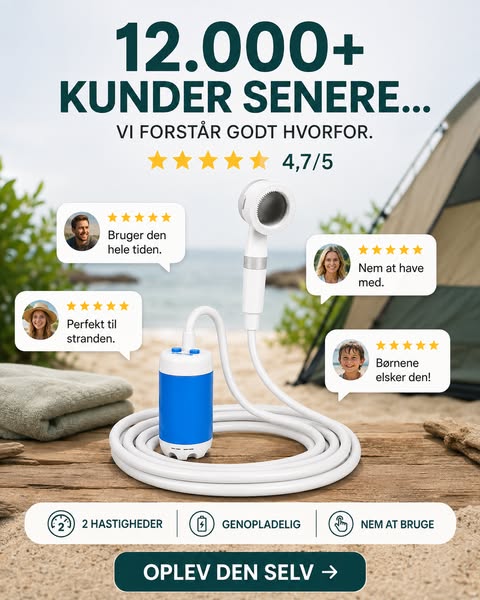 50% rabat + Fri fragt i hele Danmark