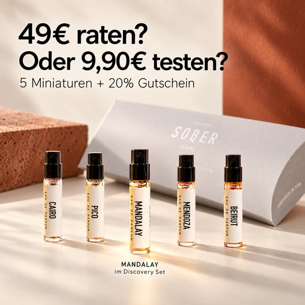 5 Düfte testen für 9,90€