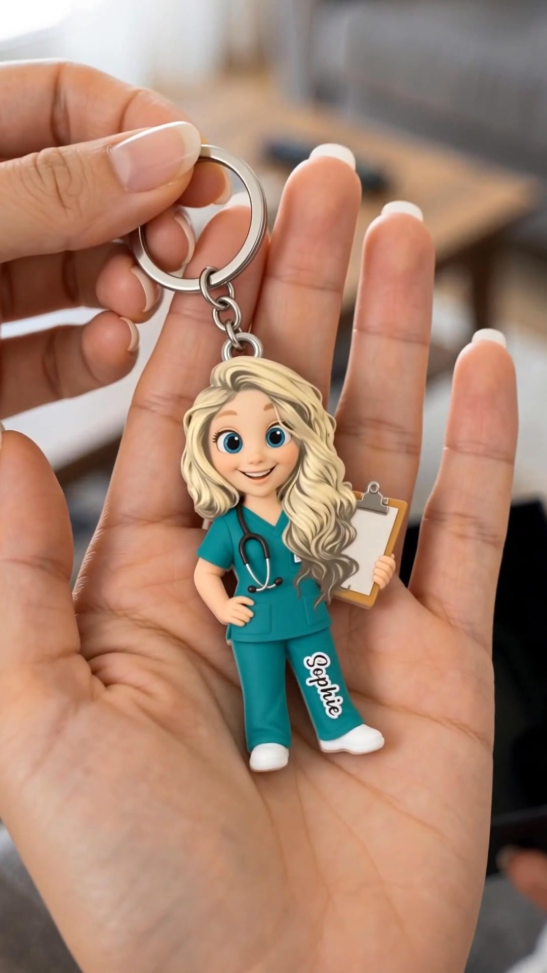 Personalized Acrylic Keychain, Gift For Nurses