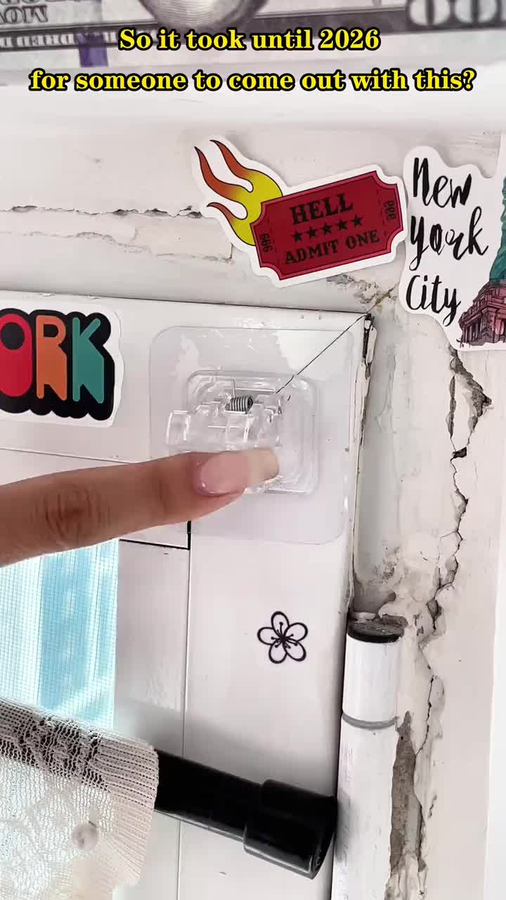Transparent Hanging Rod Clip