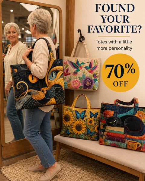 Hand-Quilted Totes, Last Pieces