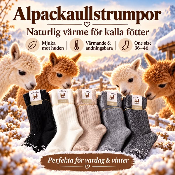 Alpackaullstrumpor – din nya favorit för fötterna