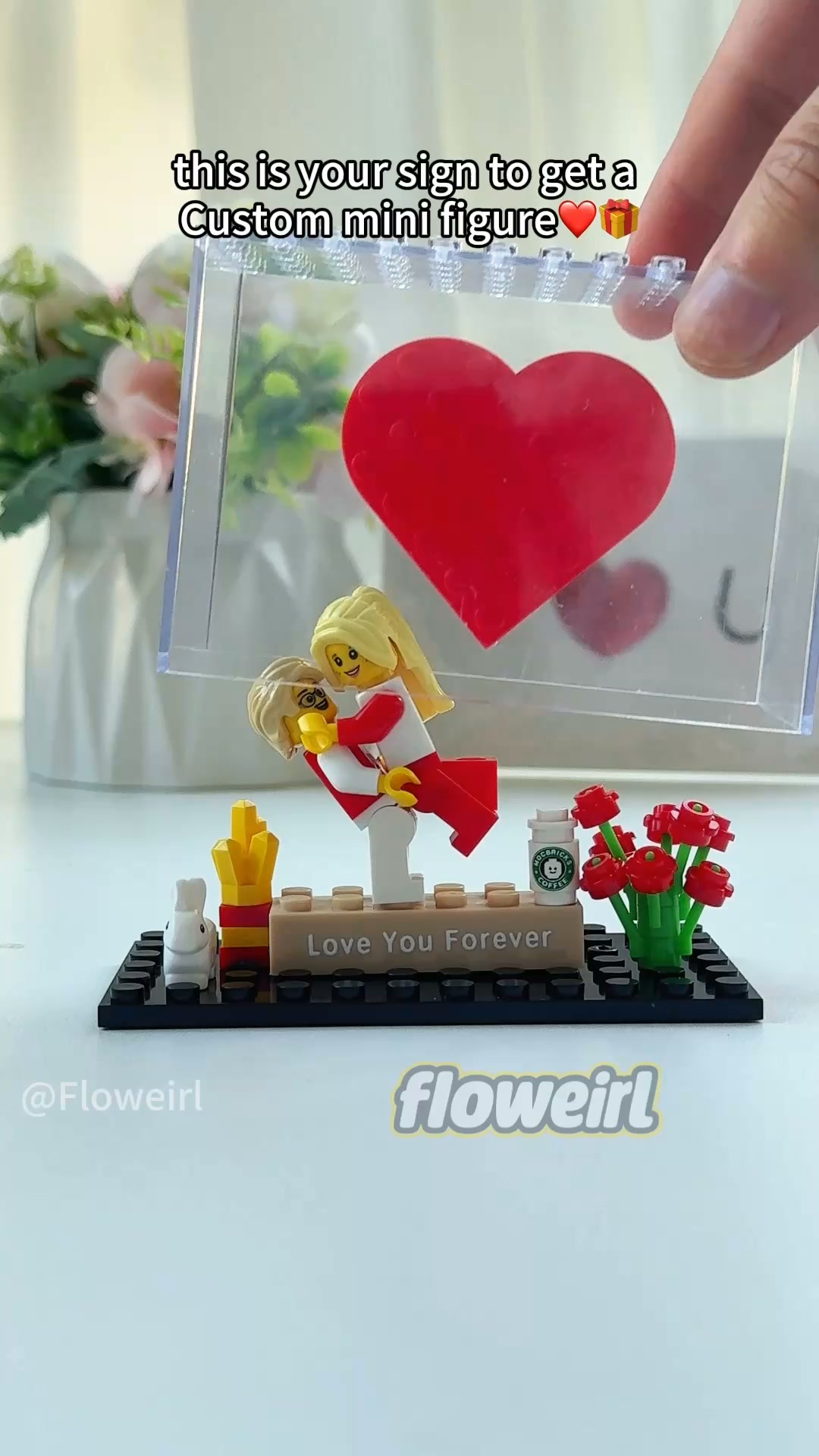 Custom Couple Mini Brick Figures Gift Set