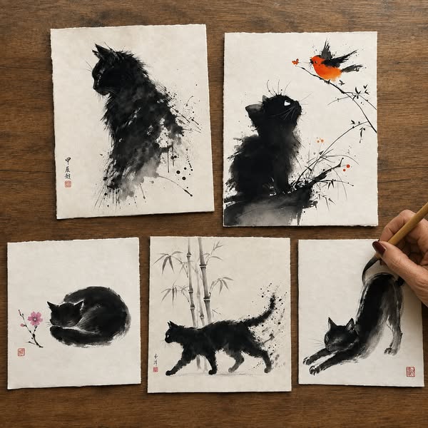 Learn The Modern Art Of Painting Dreamy Acrylic Cats