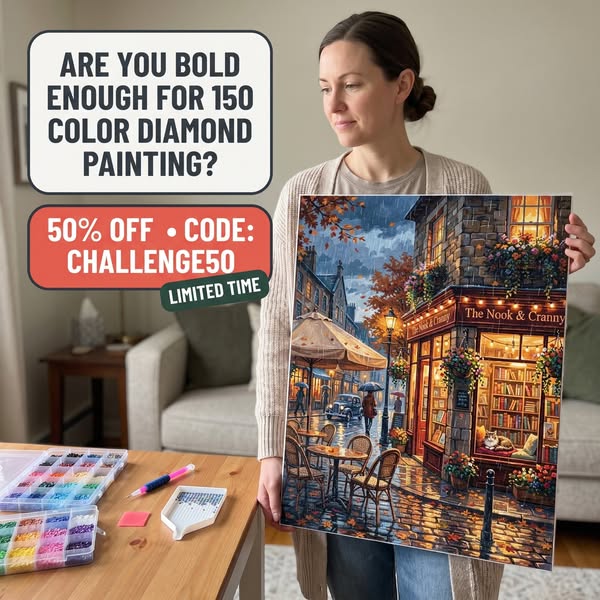150 Color Diamond Painting | 50% Off First Kit