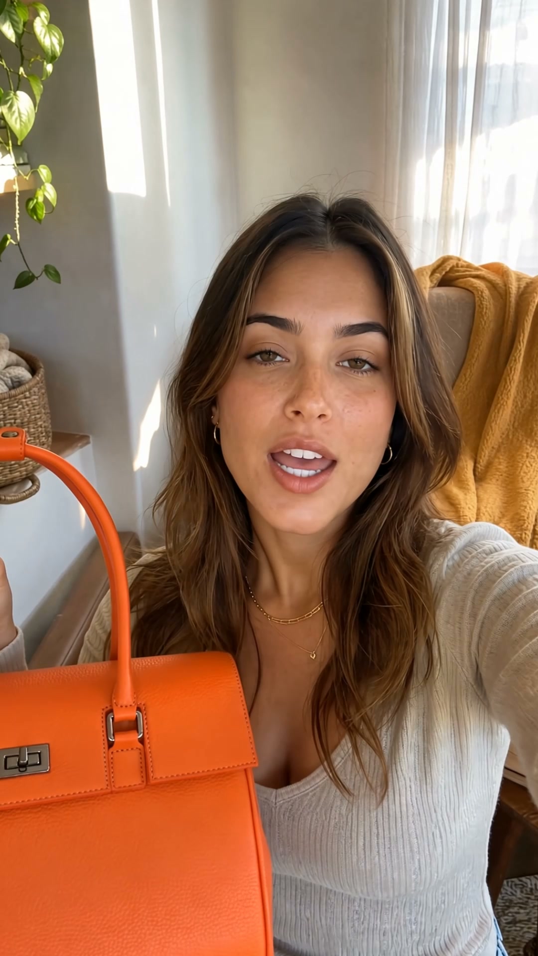 Business & Laptop handbag Jolene large orange | Fits up to 16