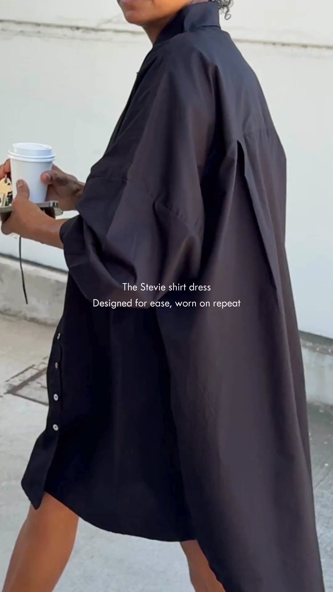 A modern take on the shirt dress