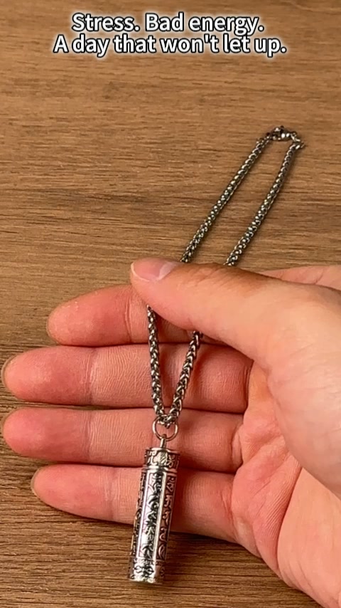 Mantra Cinnabar Protection Necklace