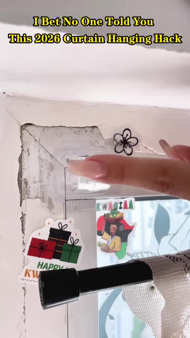 Transparent Hanging Rod Clip