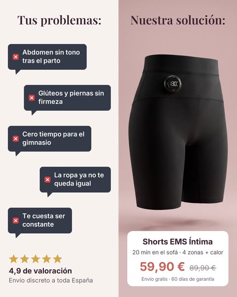 Tonifica en 20 min desde el sofá · 59,90 €