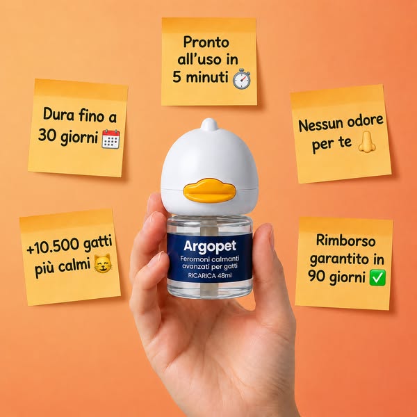 Aiuta il tuo gatto a vivere senza stress con Argopet.