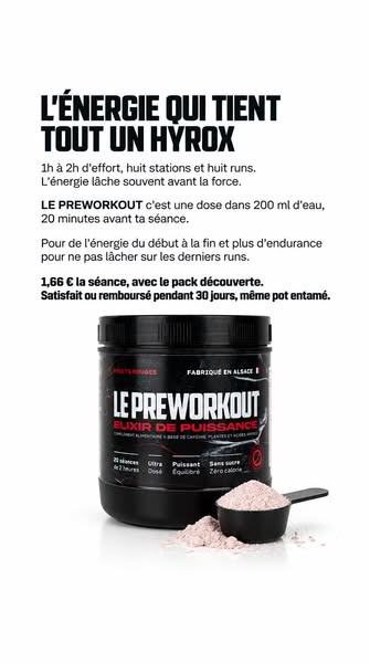 LE MEILLEUR PRÉ-WORKOUT FRANÇAIS