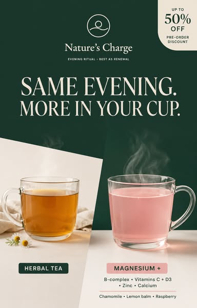 Same evening. More in your cup.