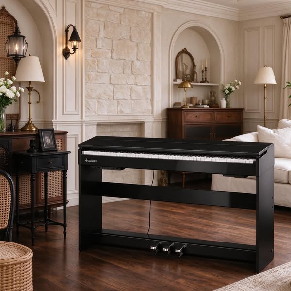 Practice piano quietly at home, with authentic hammer touch