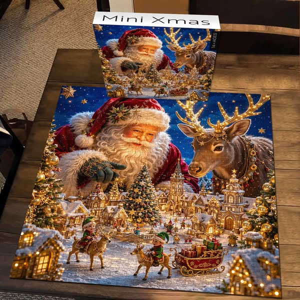 Mini Xmas Jigsaw Puzzle 1000 Pieces