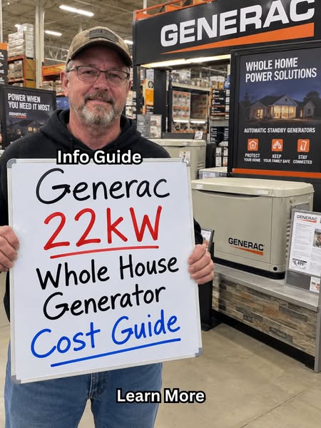Explore Generac 22kW Whole House Generator Cost Guide
