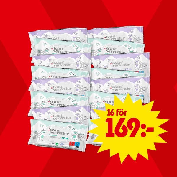 Baby Tvättservetter