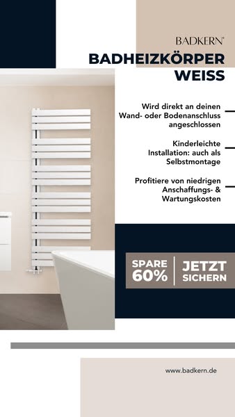 Mit diesem Heizkörper wertest Du Dein Badezimmer auf