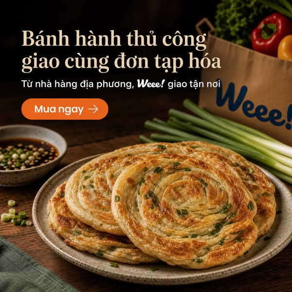 Bánh hành thủ công