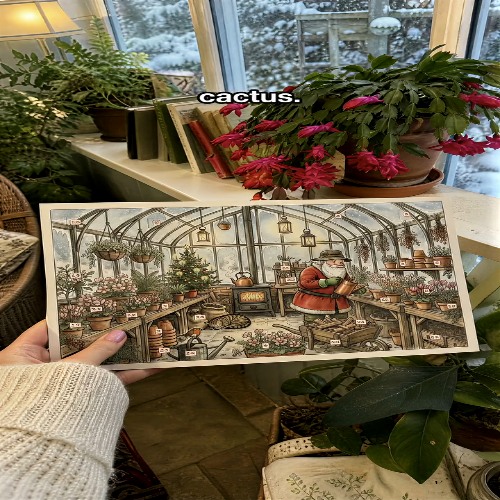 Winter Flowers – Botanical Advent Calendar Card