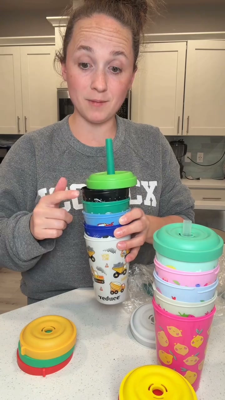 100% Leak-Proof & Stackable Toddler Cups