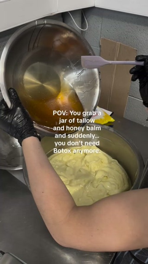 I made a face cream from BEEF FAT