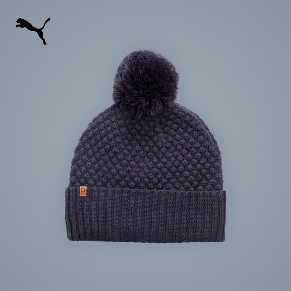 Gorro de golf WRMLBL con pompón para mujer