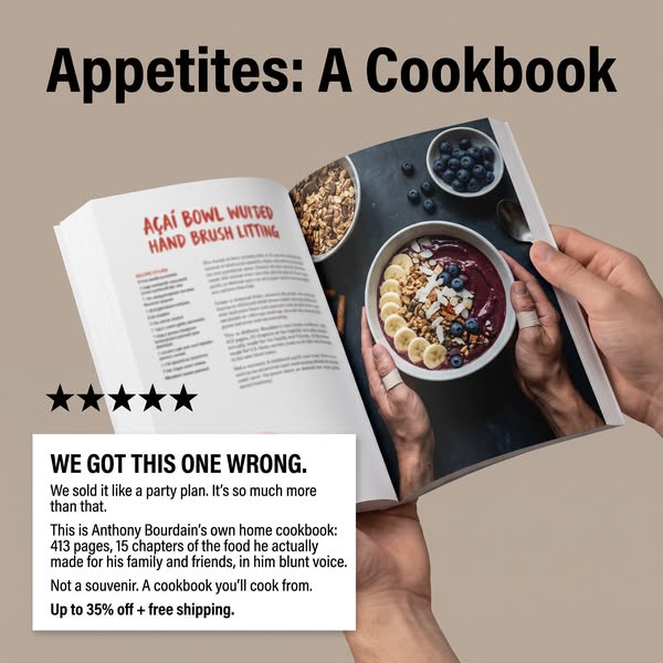 Bourdain's Home Cookbook: Up to 35% Off