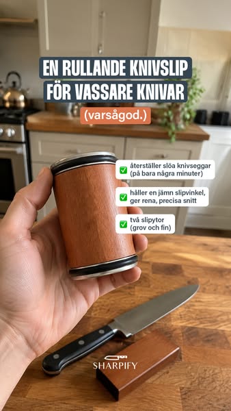 Årets knivslip 2025, nu till super-rea. Gör det till en fröjd att stå i köket! Förvandla alla dina knivar hemma till proffsverktyg