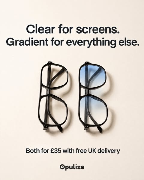 Clear + Gradient — £35, Free Delivery