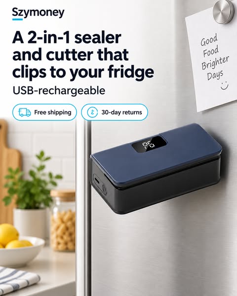 2-in-1 sealer & cutter for your fridge