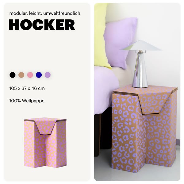 Ein Hocker, unzählige Einsatzmöglichkeiten.