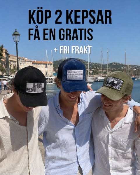 3 kepsar. Betala för 2.
