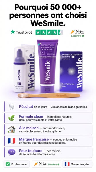 Code : SMILE15: -15% sur ta première commande