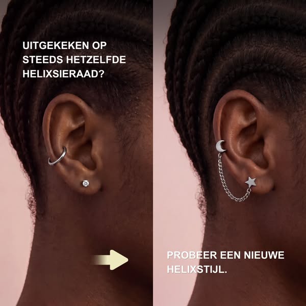 Uitgekeken op steeds hetzelfde helixsieraad?