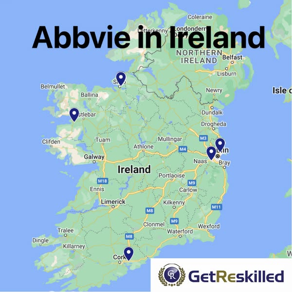 AbbVie in Cork, Dublin, Mayo and Sligo in Ireland