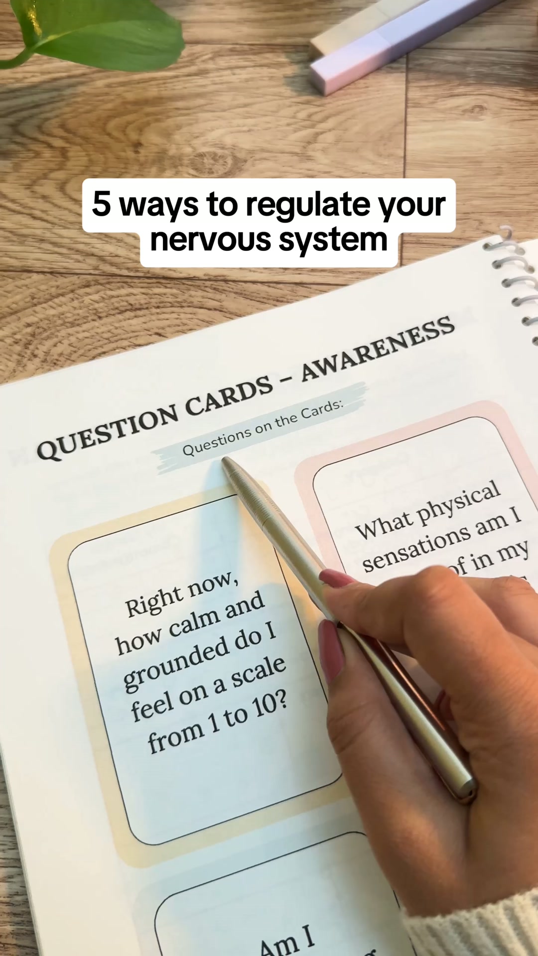 5 ways to actually regulate your nervous system get the full workbook at 90% off today.